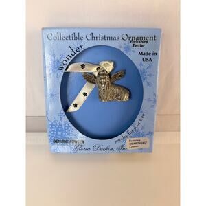 GLORIA DUCHEN INC YORKSHIRE TERRIER WITH ANGEL WINGS FEATURING SWAROVSKI CRYSTAL